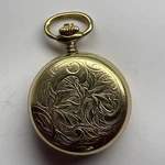 Caravelle By Bulova Pocket Watch Swiss Gp S/N:2123430 Hunter Case 36MM C.1960'S. Fixed Price $129.00.