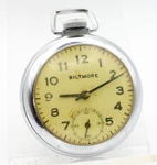 Biltmore Ingraham Dollar Pocket Watch For Repair (gd). Fixed Price $19.95.