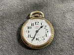 Waltham 25J Swiss 10K Rgp Pocket Watch - Running. Fixed Price $199.00.