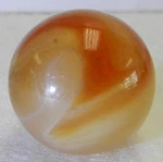 #16801M Vintage Akro Agate Carnelian Marble .65 Inches. Fixed Price $23.79.