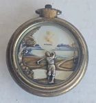 Fossil Golfers Pocket Collector Watch /20,000 Limited Edition LE-9470 Not Tested. Fixed Price $159.99.