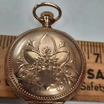 Ladies Elgin Hunting Case Pocket Watch Very Ornate 1899 Keeps Time Beautiful. Fixed Price $250.00.