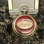 Grandpa Benrus Quartz Pocket Watch Bronze Tone With Chain Nos Battery A1. Fixed Price $28.60.