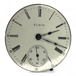 Antique Elgin Pocket Watch Movement Grade 293, 18 Size, C.1905 Roman Dial. Fixed Price $52.00.
