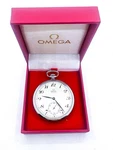Omega Geneve 48MM Pocket Watch Mechanical Wind Swiss Working Good Condition. Fixed Price $500.00.
