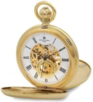 Charles Hubert Gold-finish Double Cover Open Window Pocket Watch. Fixed Price $321.95.