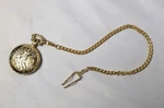 Working Edison Quartz Pocket Watch With Golden Case. Fixed Price $12.00.