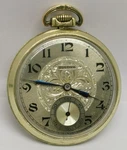 Vtg 1940S Bulova Gold Plated 15 Jewels Gents 44MM Slimline Pocket Watch Cal 17AT. Fixed Price $98.48.