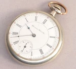 Hampden Pocket Watch 16 Size 17 Jewel Rr Grade Flag In Philadelphia Case - DF478. Fixed Price $74.99.