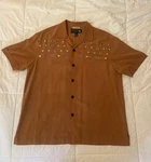 Nat Nast Luxury Originals Since 1946 Brown Silk Shirt Vintage Rare. Fixed Price $95.00.