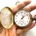 3.354 Vintage Pocket Watch, Mechanical Movement, Silver Tone, Colibri. Fixed Price $135.00.
