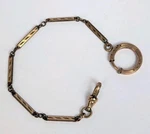 Antique Art Deco Yellow Gold Filled Fancy Link Pocket Watch Chain 7". Fixed Price $74.99.