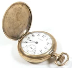 Waltham Seaside Pocket Watch 7 Jewels 1909 Hunting Pendant #24524S. Fixed Price $144.84.