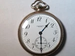 American Waltham Pocket Watch 12S 21688457, 15 Jewels Open Face Gf, Crown Slight. Fixed Price $455.00.