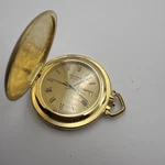 Bulova Quartz Accutron Rca Pocket Watch Dual Day Gold Tone Works. Fixed Price $89.00.
