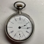 Waltham Pocket Watch Us 15J 18S Pendant Wind & Set Ss S/n: 9020717 53 Mm C. 1875. Fixed Price $189.00.