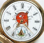 Elgin Native American Imagery Dial 18 Size Extremely Rare Pocket Watch. Fixed Price $4900.00.