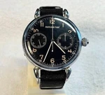Antique Excelsior Park Chronograph Watch Black Dial 17JL Swiss Made 1920-1930S. Fixed Price $1625.00.