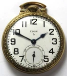 1947 Elgin Grade 574 16S 17J 10K Rgp Rolled Gold Pocket Watch - Parts/repair. Fixed Price $99.99.