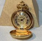 Vtg Fossil Relic Women Pendant Pocket Watch Gold Tone Victorian Design. Fixed Price $24.99.