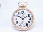 1928 - Waltham Vanguard Up Down 16S Railroad Grade 23J Adj. Pos Pocket Watch. Fixed Price $1499.99.