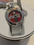 Coca-cola Watch With , Lights Up. New Tin Never Worn -clip On Belt. Fixed Price $23.00.