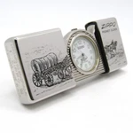 Zippo Time Tank Carriage Coach Pocket Clock Watch 1995 Running Rare. Fixed Price $127.30.