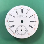 N. Robert 34 Mm Sub Second Hand Enamel Pocket Watch Dial / 1X3. Fixed Price $34.50.