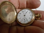 Waltham Running Pocket Watch 25 Year Gold Plated Wadesworth Pilot Case 15 Jewel. Fixed Price $149.95.