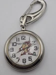 Vtg Armitron Tasmania Devil Quartz Pocket Watch Men Silver Open Face Working. Fixed Price $17.99.