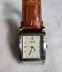 Embassy Gruen Tank Watch Mens 26MM Cream Dial Brown Leather Band New Battery. Fixed Price $45.00.