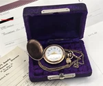 1901 Waltham Ladies Pocket Watch B&b Gf Case Albert Chain Opal Slide Box Papers. Fixed Price $649.99.