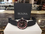 Bulova 98B260 Mens Diver Sport Watch 43MM 100M Black Silicone Strap. Fixed Price $159.99.
