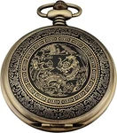 AMPM24 Bronze Men's Dragon & Phoenix Dangle Pocket Quartz Watch. Fixed Price $10.00.