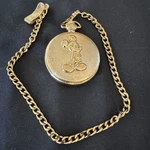 Vtg Disney Mickey Mouse Gold Tone Sun Moon Dial Pocket Watch Rare MU1048. Fixed Price $65.00.