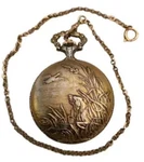 Andre Rivalle 17 Jewels Swiss Made Mechanical Wind Up Pocket Watch. Fixed Price $25.00.
