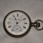 1889 Hampden Watch Co Model 3 Fahys Ore Silver Pocket 15 J Grade Railway. Fixed Price $279.30.