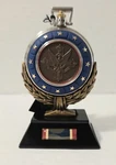 Franklin Mint Military Service Collector Pocket Watch With Stand Chain. Fixed Price $29.99.