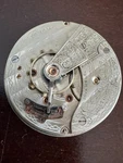 Vintage 18 Size Waltham Openface Pocket Watch Movement Gr. 820 Keeping Time. Fixed Price $120.00.