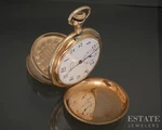 Antique Solid 14K Yellow Gold Ball Standard 18S Hunters Pocket Watch P23032. Fixed Price $7999.00.