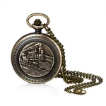 Men Vintage Bronze Skeleton Quartz Pocket Watch For Dad Husband Gift Wedding. Fixed Price $12.99.