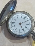 Remontoir Cylindre Antique Pocket Watch Silver 10 Rubis. Fixed Price $99.00.