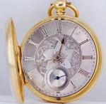 Antique Victorian Gilt Silver Pocket Watch Memento Mori Skull Snake Case C1879. Fixed Price $2362.44.