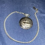 Vintage Outdoorsman Pocket Watch Deer Buck Hunting 16 Silver Affinity Quartz. Fixed Price $18.99.