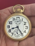 Elgin 21 Jewel B.w. Raymond Up & Down Railroad Pocket Watch With Case. Fixed Price $968.00.