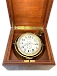 Antique Longines Chronometer Mahogany Wood Case Runs!, Made 1942. Fixed Price $1919.20.