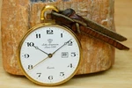 Vintage Jules Jurgensen Quartz Pocket Watch G241 Calendar Date White Dial. Fixed Price $67.49.