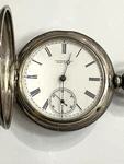 Vintage Tiffany & Co. 504473 935 Silver Mechanical Pocket Watch Runs Slow. Fixed Price $979.99.