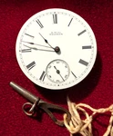 American Waltham William Ellery Key Wind Pocket Watch Movement. Fixed Price $95.00.