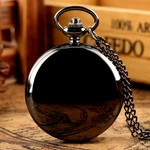 Luxury Smooth Quartz Pocket Watch Pure Color Retro Steampunk Necklace Pendant. Fixed Price $22.92.